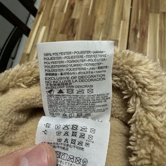 Nike Beanie And Glove‎ Set Youth Brown Sherpa Winter Outdoor Unisex NWT - Picture 6 of 6